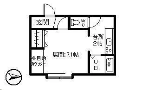 マンションoff【2-F号室】の間取り