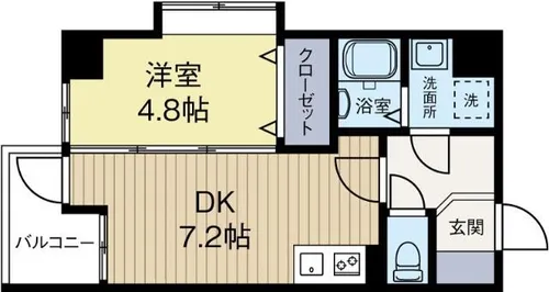 レキシントンスクエア駅東【6階】の間取り