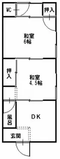 清水荘【103号室】の間取り