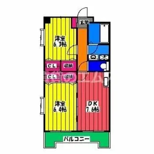 アポロ空港HILL【8階】の間取り
