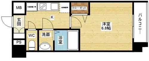 アドバンス大阪ヴェンティ【3階】の間取り