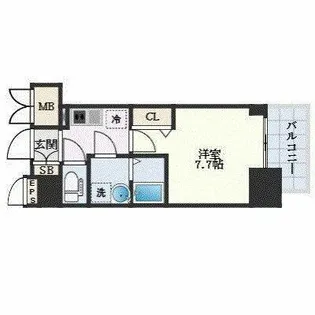 プレサンス桜通ザ・タイムズ【4階】の間取り