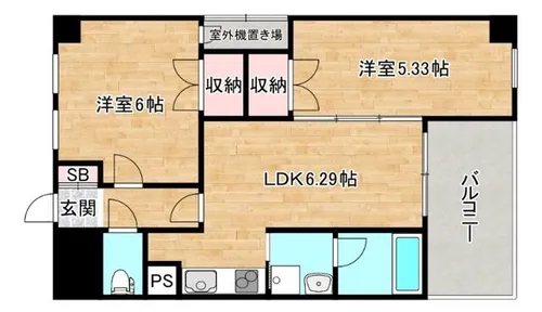 大阪府大阪市都島区片町1丁目【マンション】の間取り