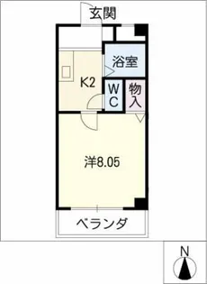 ヴィオレ山手【1階】の間取り