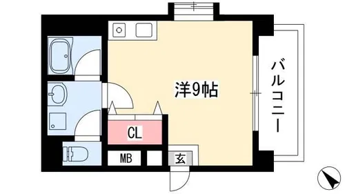 アモーレ新栄【5階】の間取り