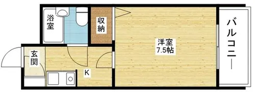 大桐ハイツ北【2階】の間取り