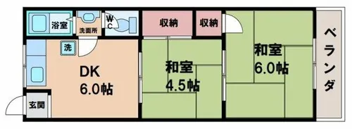コーポラス長居【2階】の間取り