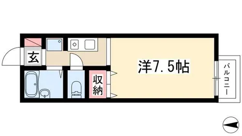 セジュール池端パーク【B102号室】の間取り