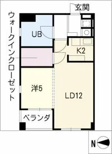 セントレイクセレブ大曽根【9階】の間取り