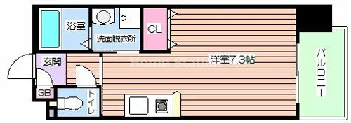 大阪府大阪市西淀川区姫島1丁目【マンション】の間取り