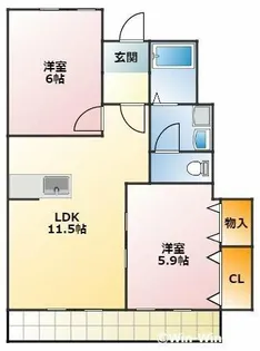 アネシス E【1階】の間取り