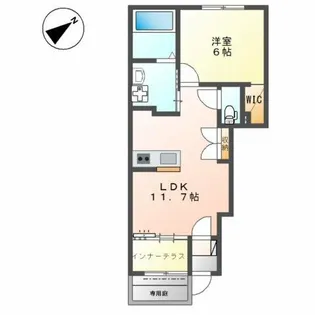 カトレア【1階】の間取り