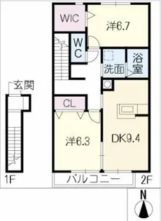 パル・カサベルデ【2階】の間取り