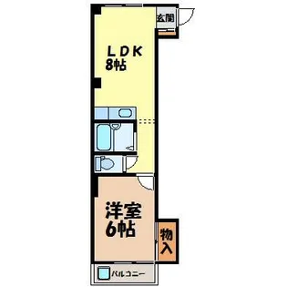 ゼフィール【4階】の間取り