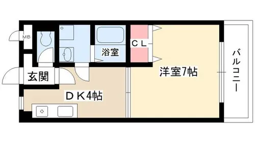 コム・シェ・ソワ【202号室】の間取り