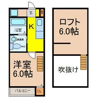 愛知県名古屋市天白区野並2丁目【アパート】の間取り