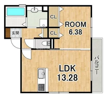Flat Comfy【3階】の間取り