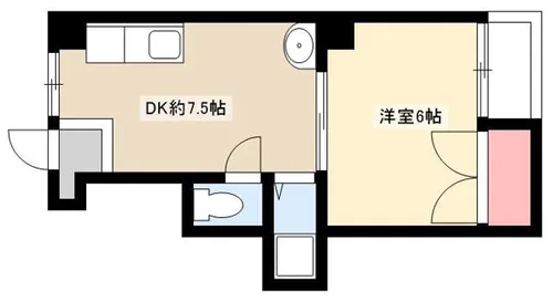 川島第三ビル【4B号室】の間取り