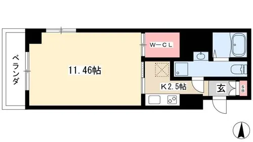 グランデ浅間町【8階】の間取り