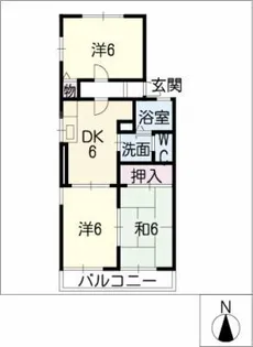メゾンアピア【2階】の間取り