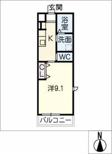 クリーンコート【1階】の間取り