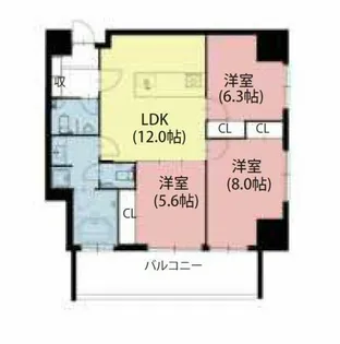 さくらHills NISHIKI PLATINUM RESIDENCE【13階】の間取り
