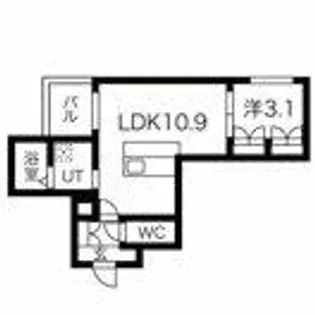 ヒュッゲ金山【303号室】の間取り