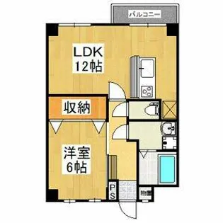 平和第2マンション【4階】の間取り