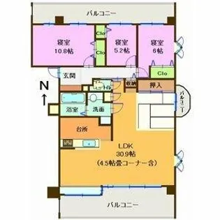 サムティレジデンス東山公園【2階】の間取り