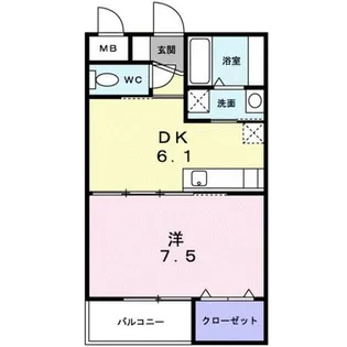 ロイヤルシティー AYA【3階】の間取り