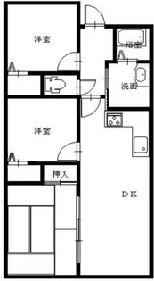 グローバル高田【3-G号室】の間取り