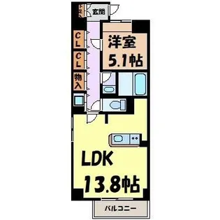 ラピス・ラズリ【3階】の間取り