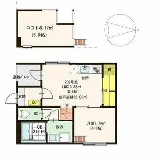 ノーブルコート【2階】の間取り