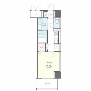 プレミアムコート新栄【7階】の間取り