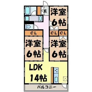 ビラ三秀上前津【2階】の間取り
