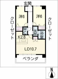 ヴェルドミールⅡ【3階】の間取り