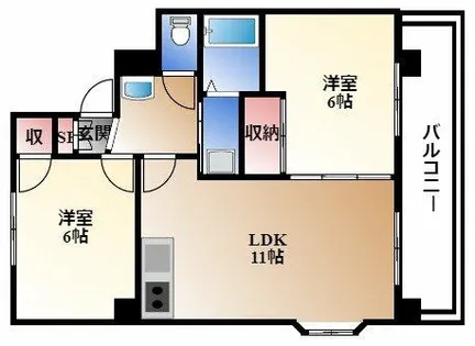 マ・メゾン千種公園【6階】の間取り