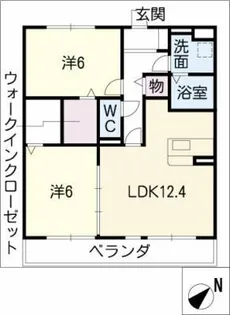 ハピネス星崎【2階】の間取り