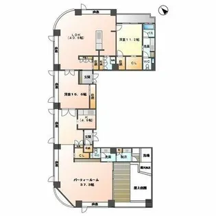 千種タワーヒルズ【23階】の間取り