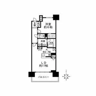 パークホームズ丸の内 ザレジデンス【10階】の間取り