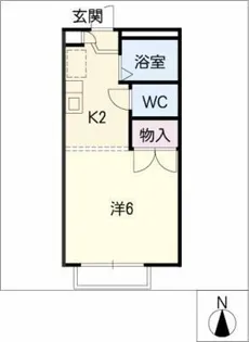 レジデンス出川【2階】の間取り