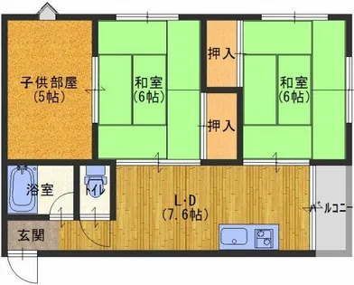 大阪府門真市本町【マンション】の間取り