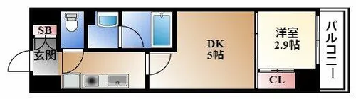 パークアクシス新栄【4階】の間取り