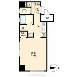 La Douceur伏見【7階】の間取り