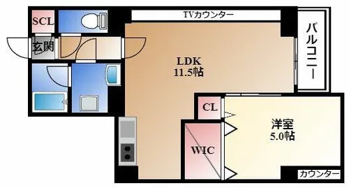 淳彩庵【5階】の間取り