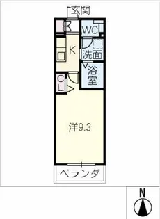 meLiV西一宮【0504号室】の間取り