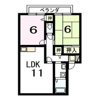 フィオーレ桂【2階】の間取り