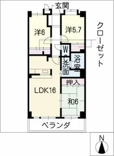藤マンションⅡ【1階】の間取り