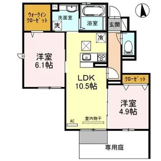 ステラ ポラリス【110号室】の間取り