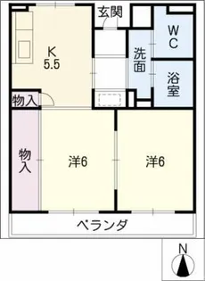 プレミール山口【2階】の間取り